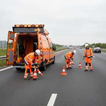 Véhicule entretien des routes Gruau Le Mans