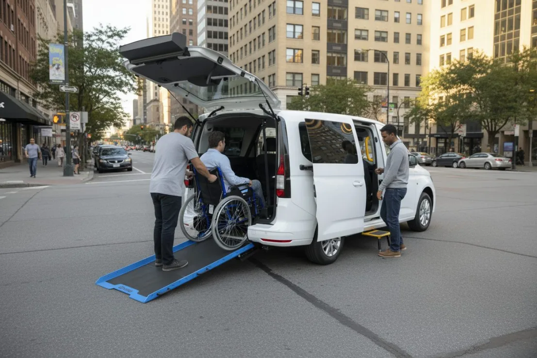 Véhicule pour Transport individuel de Personnes à Mobilité Réduite Gruau