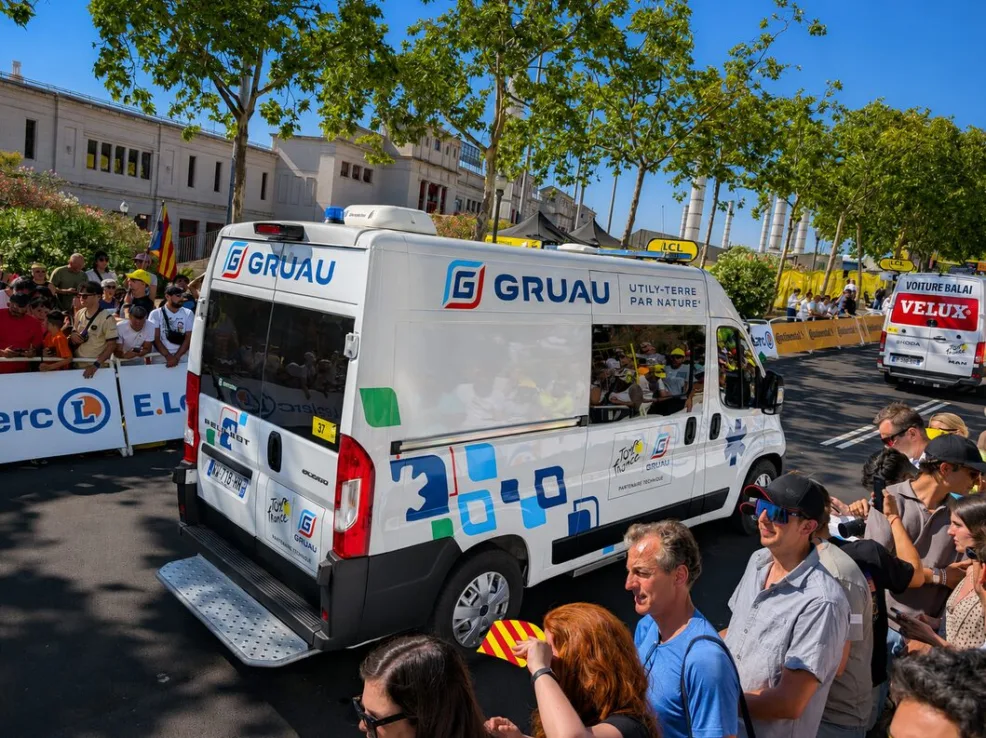 Sur le Tour de France, Gruau partenaire technique de l&rsquo;ASO depuis plus de quarante ans